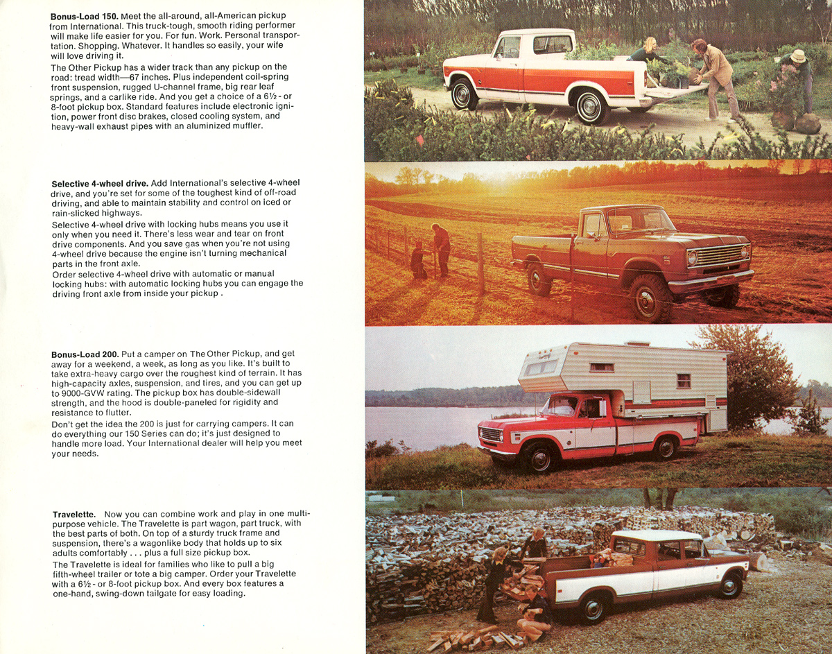 1975 International Pickups Brochure